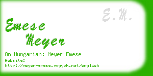 emese meyer business card